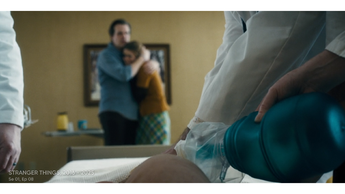 Шериф Хоппер с женой в больнице