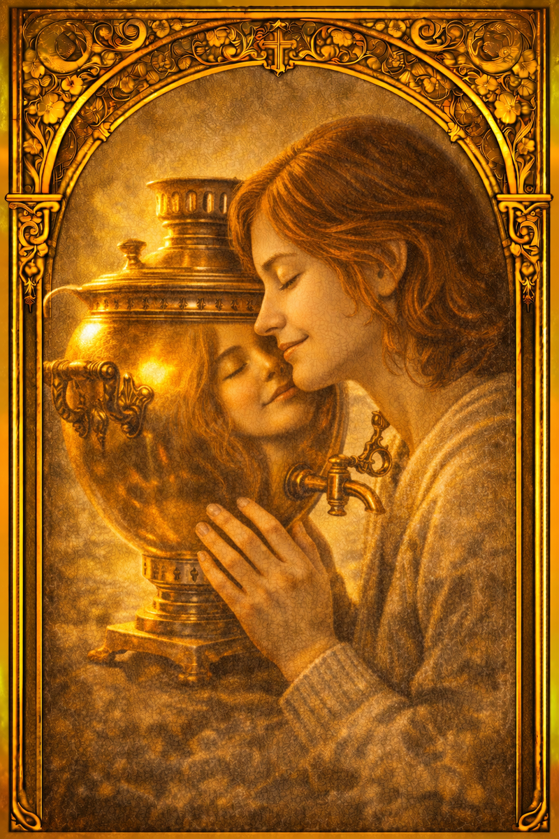 Чудачка как-то в чайничик влюбилась