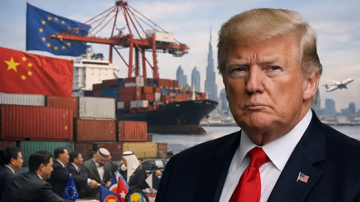    Дональд Трамп (изображение сгенерировано с помощью ИИ). © Коллаж / Ridus.ru