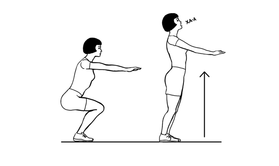 Рис. 1 Приседания без опоры
