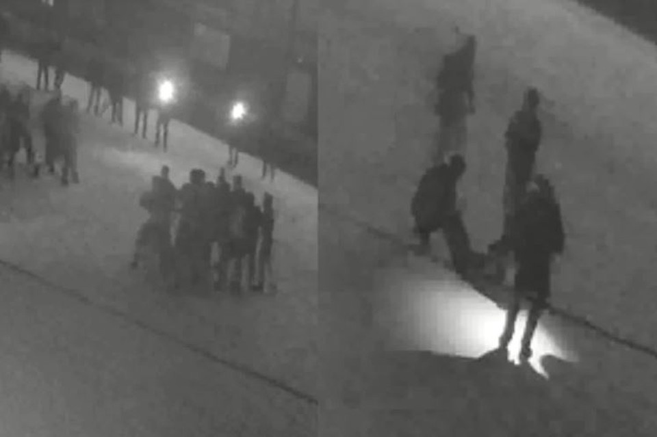 После драки 13 на 13 человек красноярец остался лежать на земле. Фото: личный архив