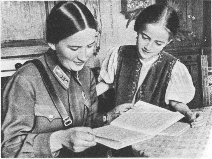 Марина Раскова с дочерью Татьяной