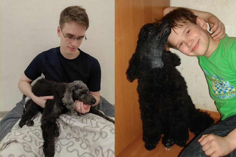    Фаня родилась 19 февраля 2006 года. Разница между этими фотографиями с Мишей - больше 16 лет. Фото: личный архив семьи