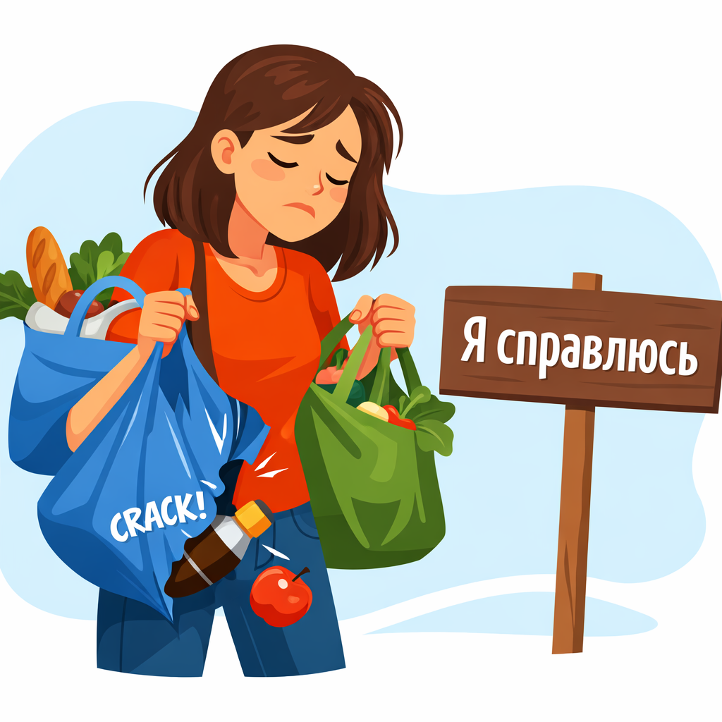 Когда ты говоришь “я сама”, иногда ты имеешь в виду “мне страшно попросить”