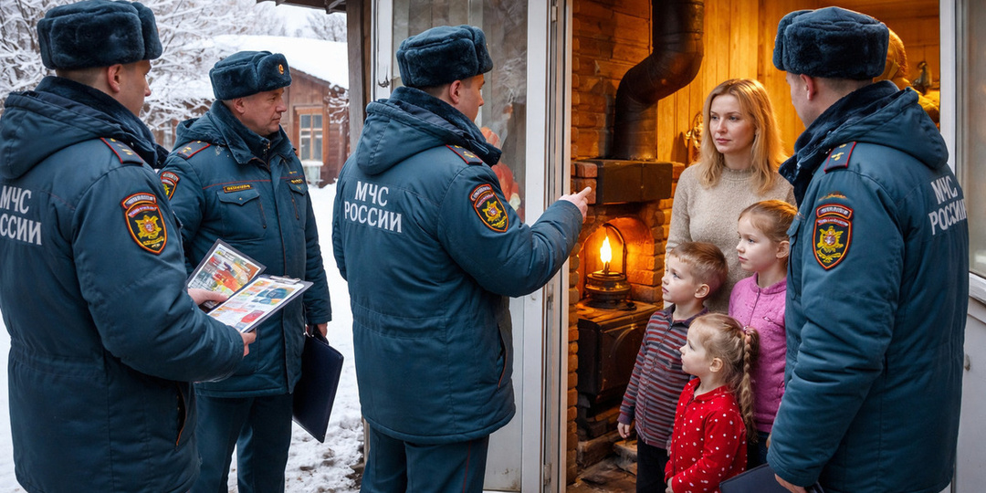 В Щёлково многодетным семьям установили пожарные извещатели