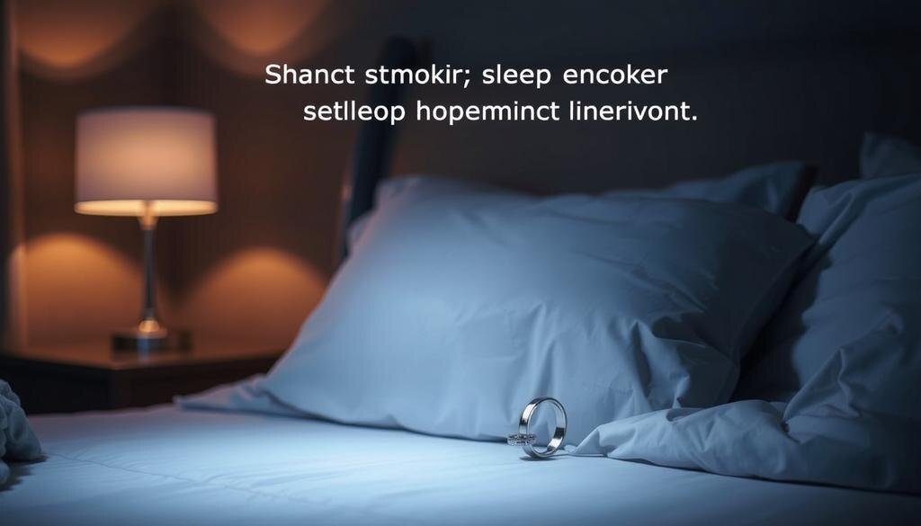    Изображение умного кольца на фоне ночного пространства