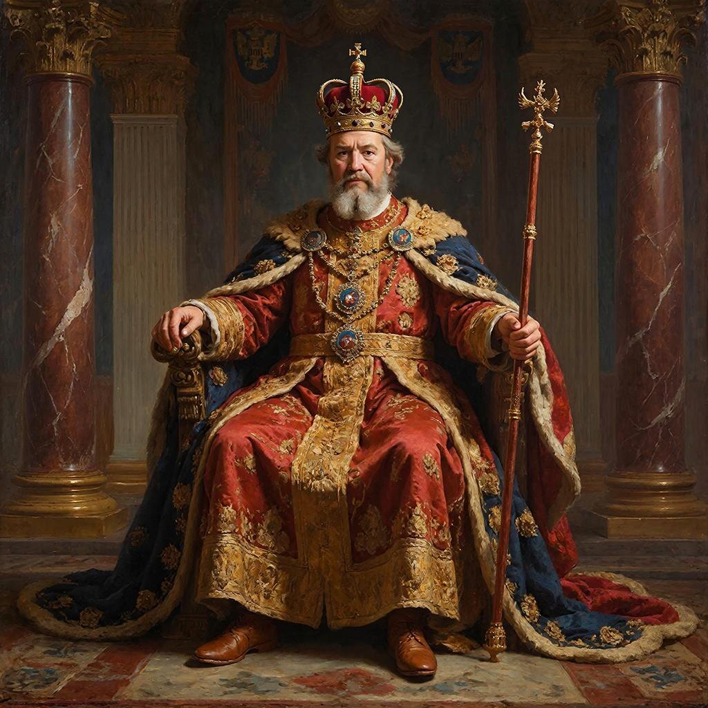 В целях иллюстрации: Архетип Императора. Здесь и далее все изображения созданы нейросетью GigaChat 