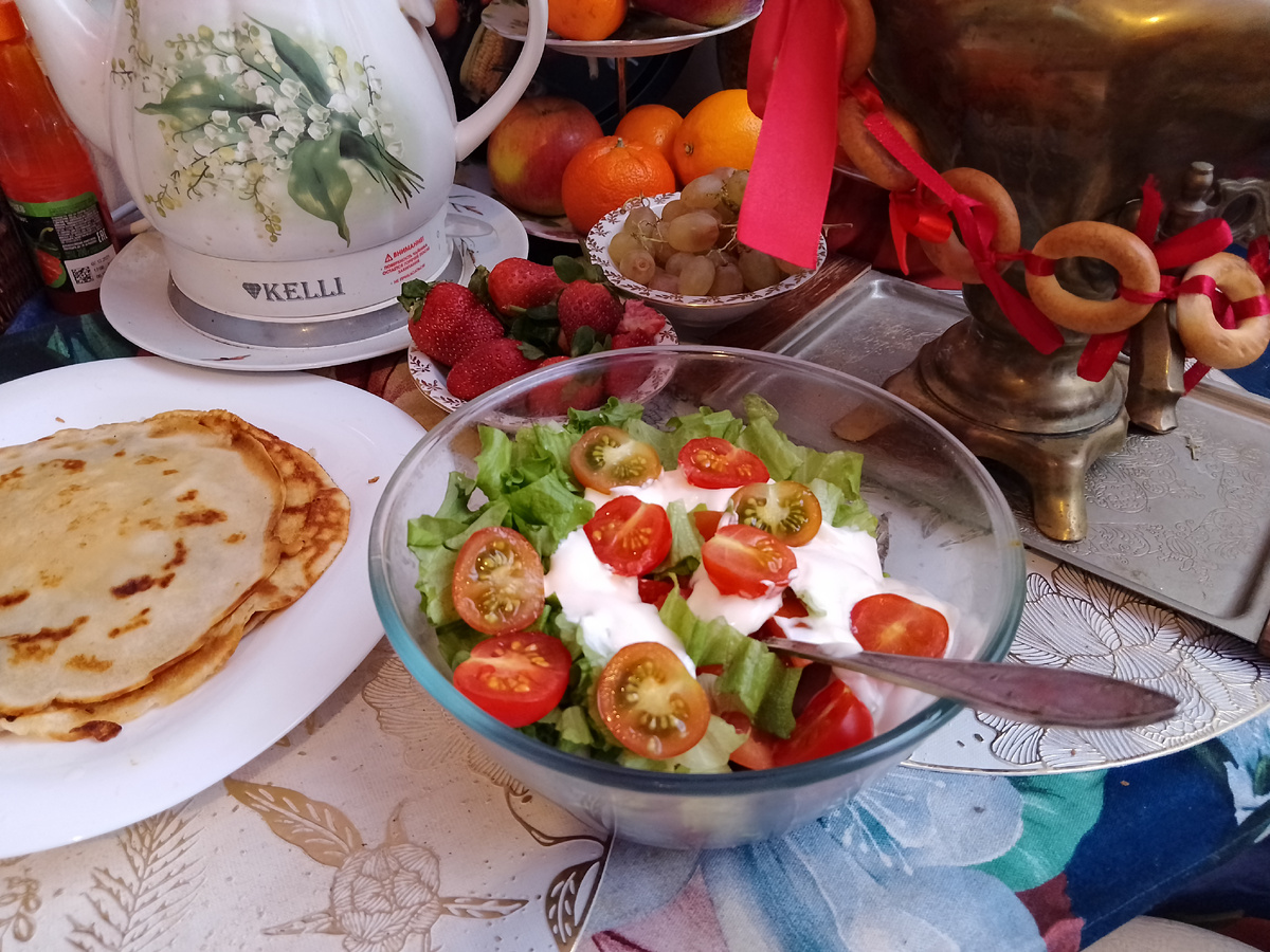 Фото  автора, салатик с фасолью