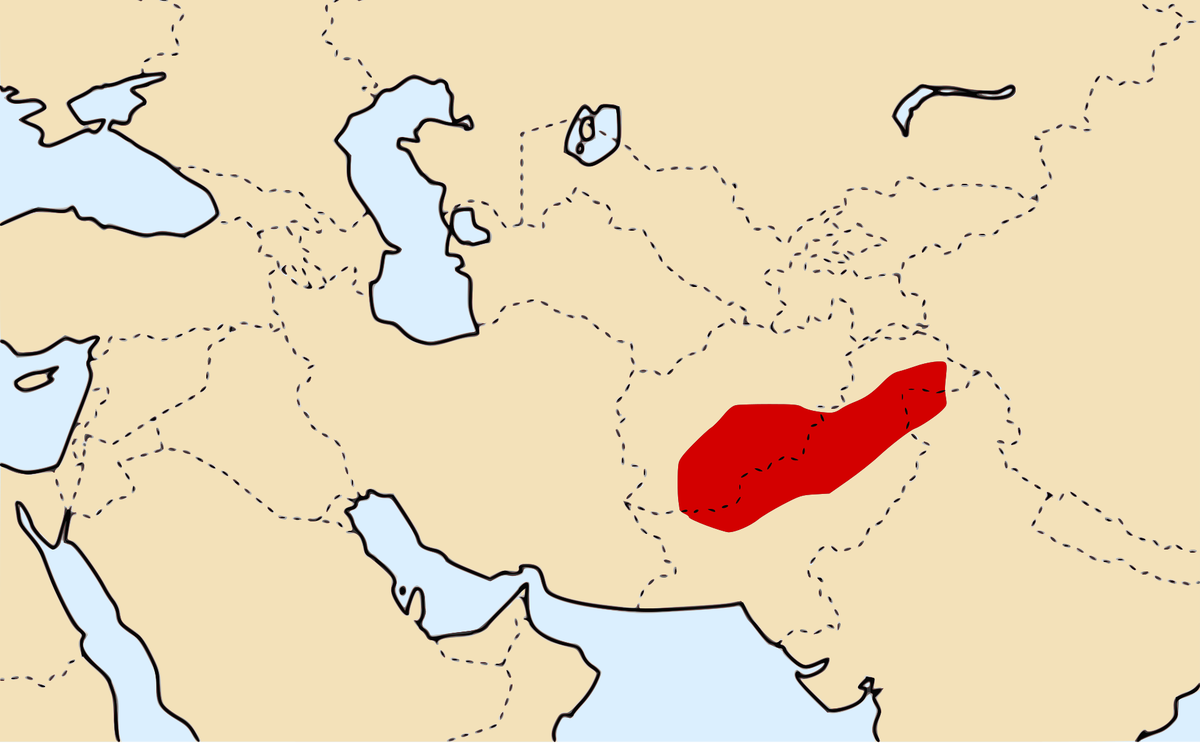 На фото: Арахосия, в сторону300 г. до н.э._Афганистан.
