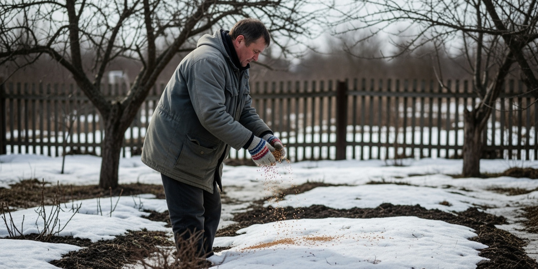 Лопату в сторону: дачники раскрыли способ сделать землю рыхлой прямо по снегу без единой перекопки