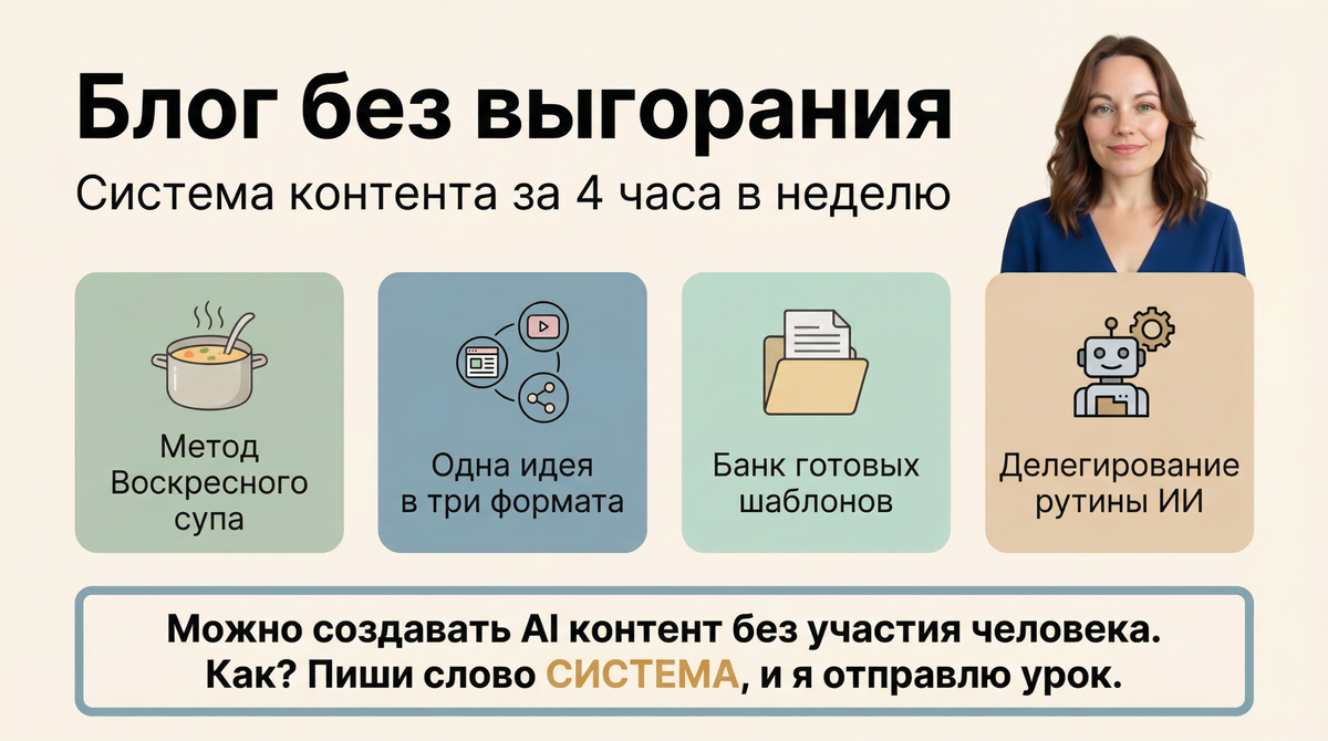 Как вести блог без выгорания: план, чтобы не бросить через неделю Оксана Солдатова