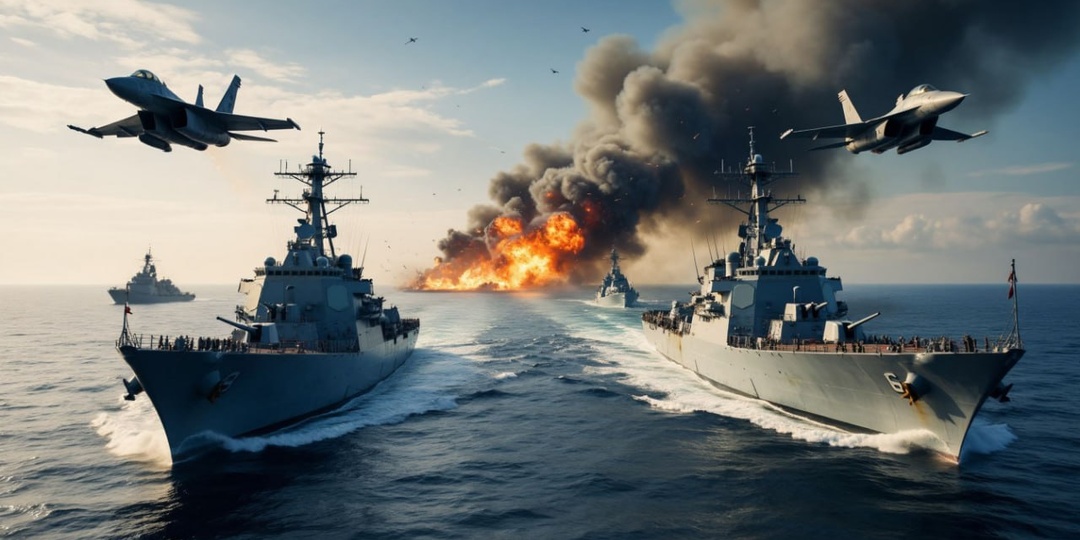 Война начнётся через 48 часов: Путин и Си выводят боевые корабли, чтобы сбивать американские ракеты?