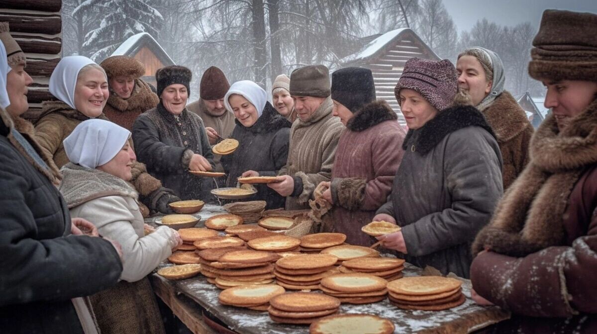 Блины выпекали в печи, а не жарили на сковороде. Фото: Midjourney