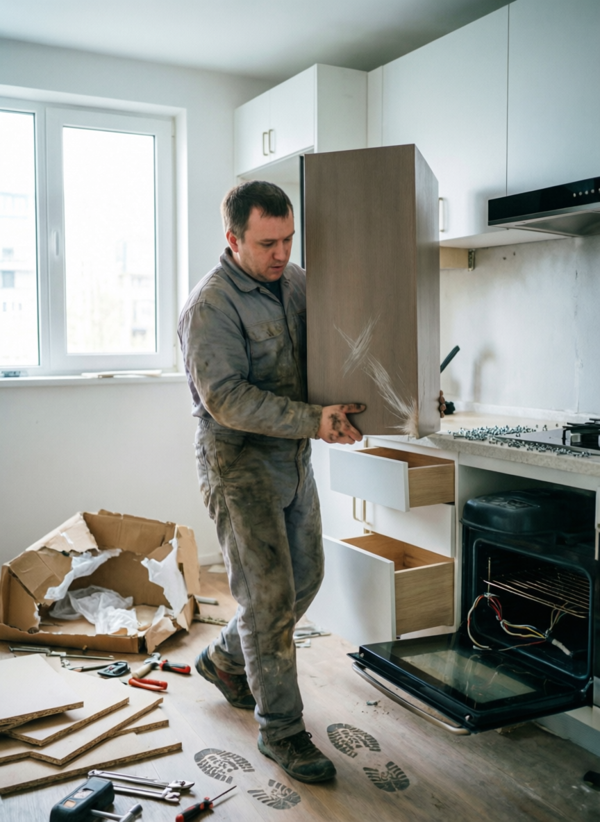 некачественная доставка мебели