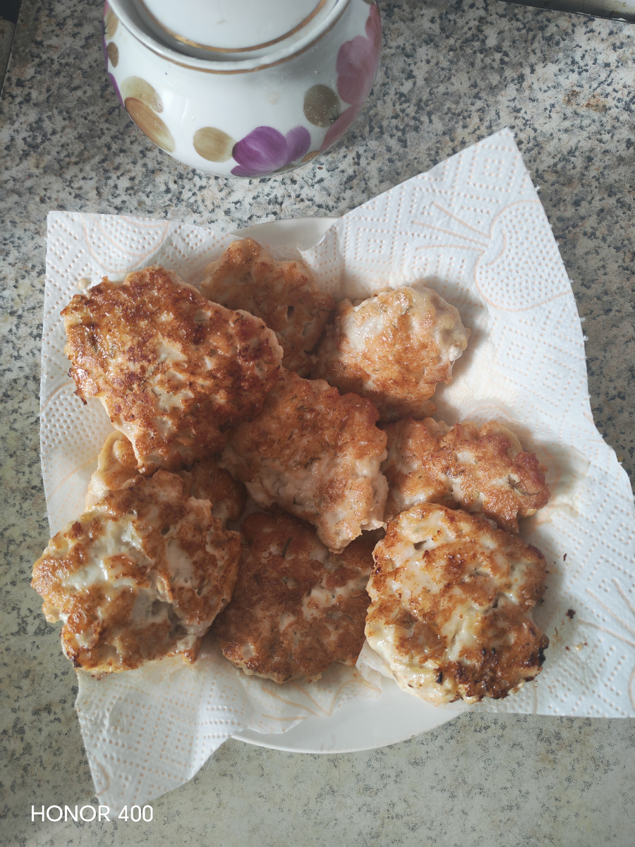 Готовые котлеты. Фотография автора