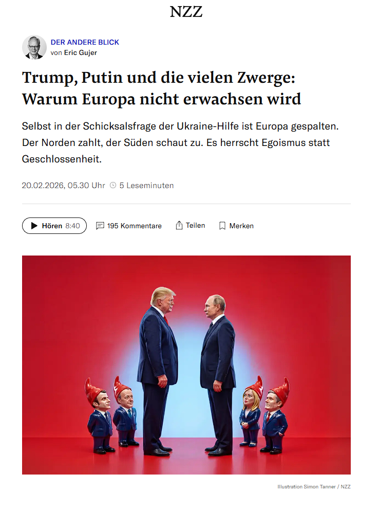 Скриншот портальа NZZ/Simon Tanner 