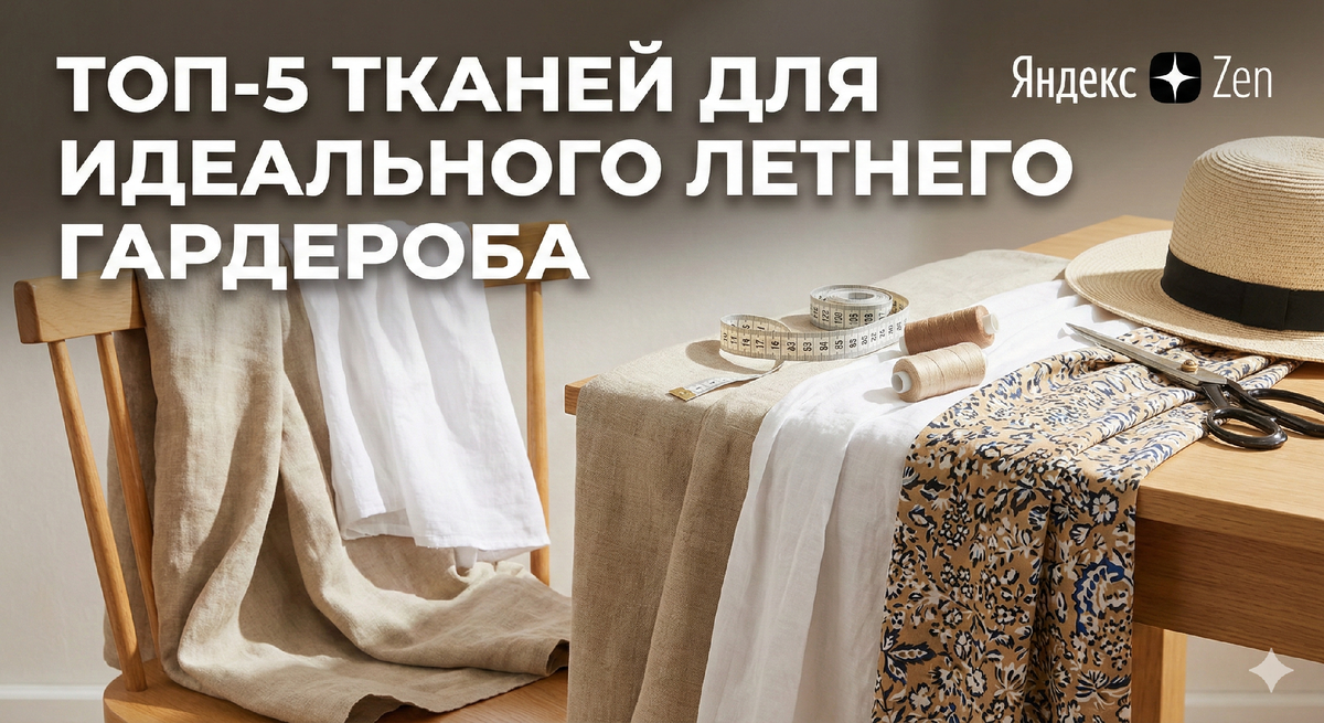 Топ-5 тканей для идеального летнего гардероба: что купить и как шить без слез