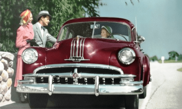 В 1949 году все автомобили Pontiac были новыми, но это не сильно изменило имидж марки: немного больше стиля и комфорта, чем у Chevrolet, за немного большие деньги.