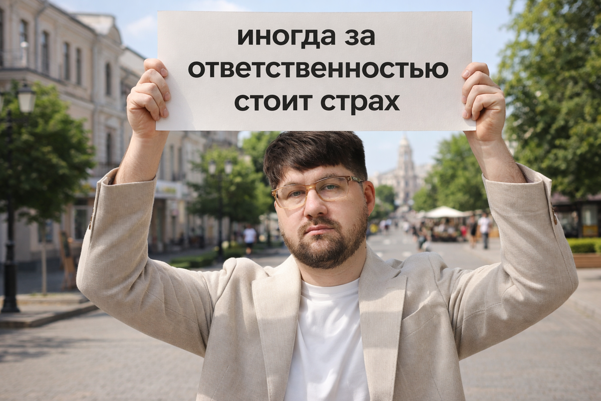 На деле иногда за ответственностью стоит страх
