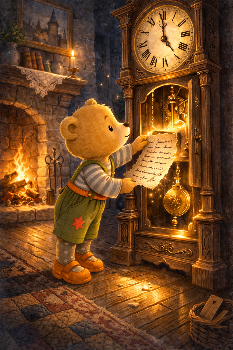 Записка в старинных часах