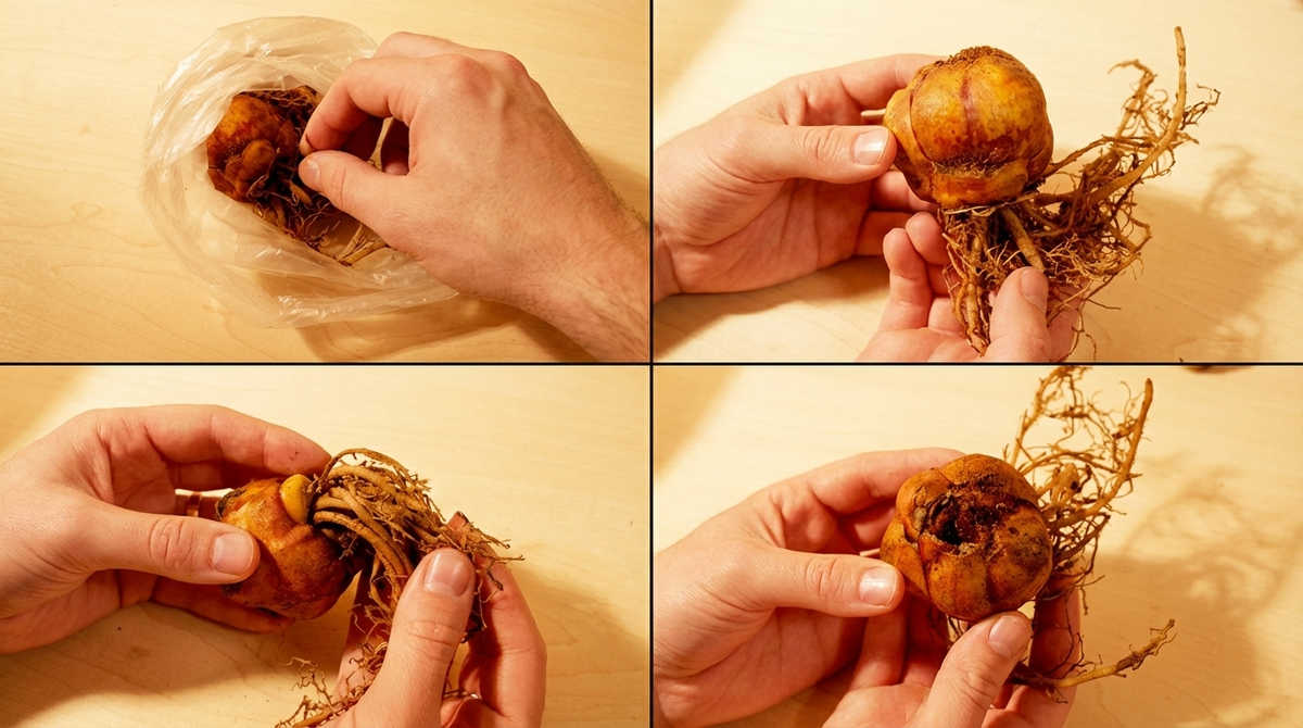 Осмотр луковицы