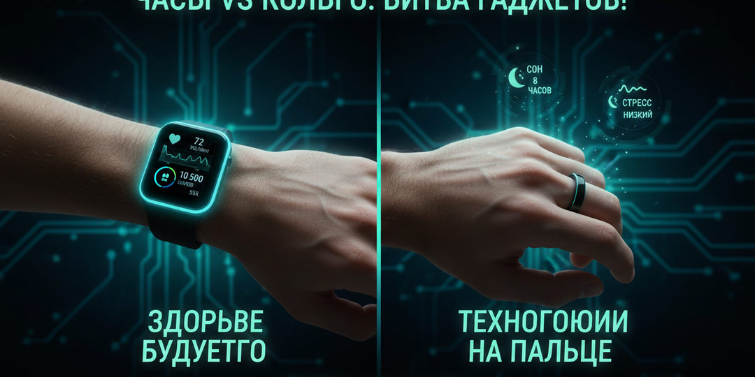Смарт-кольцо или умные часы? Месяц носил оба устройства и сделал выбор