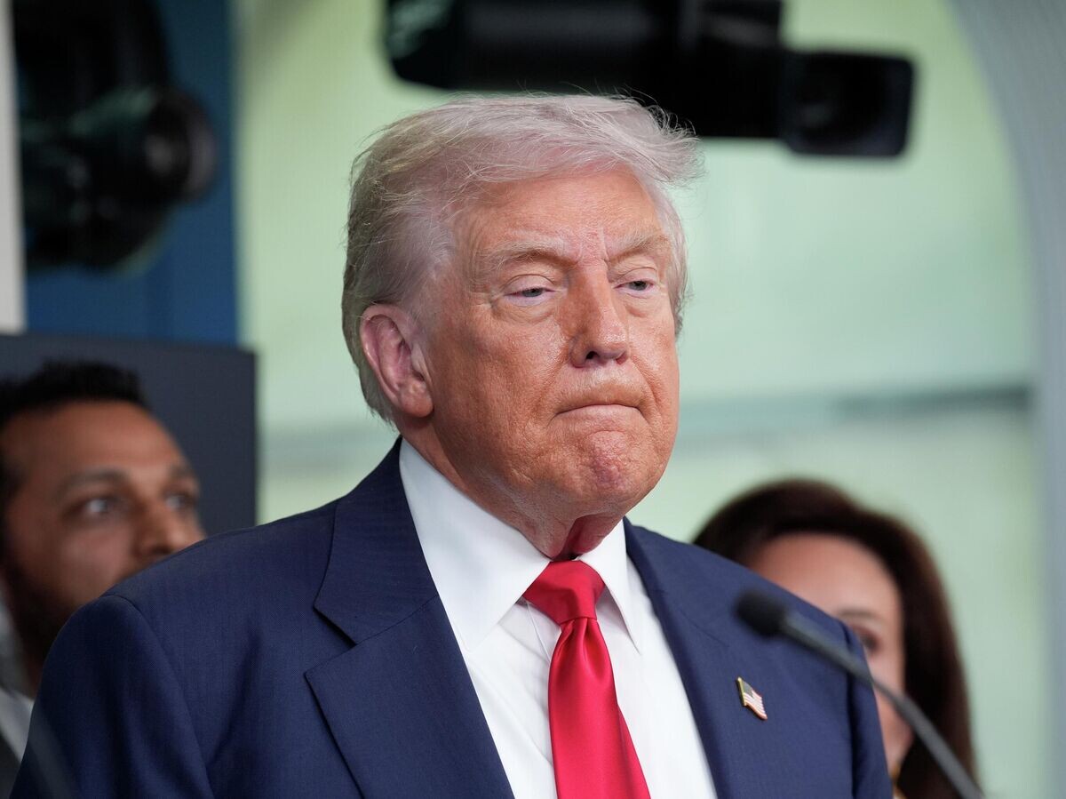    Президент США Дональд Трамп выступает во время пресс-конференции в Белом доме в Вашингтоне© РИА Новости . Стрингер