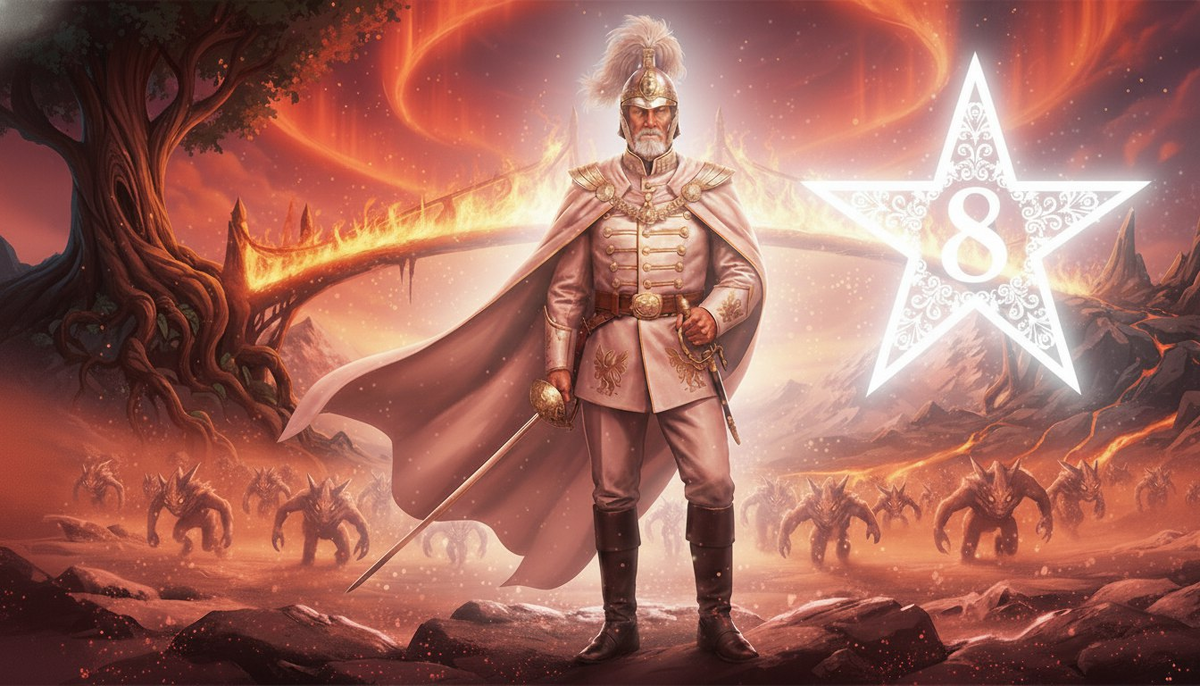 Летящие звёзды 2026 года — ВОСТОК: Звезда 8 Белая — Уходящий король