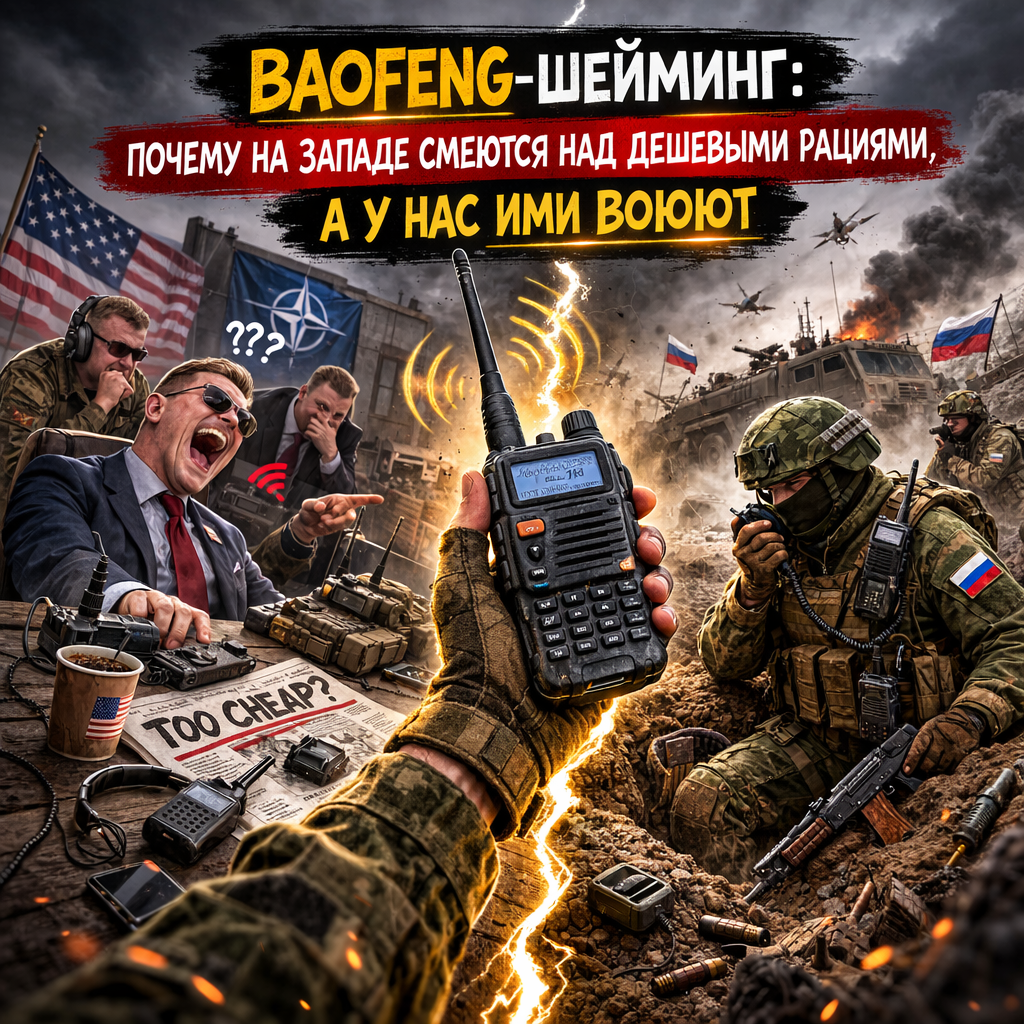 Западные эксперты смеются над рациями Baofeng, называя их игрушками. Разбираем, почему в реальных боевых условиях дешевый «китаец» — это лучший расходник, и как он кладет на лопатки дорогие бренды.