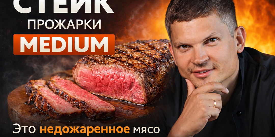 Стейк прожарки medium - это недожаренное мясо или единственно правильный вариант?