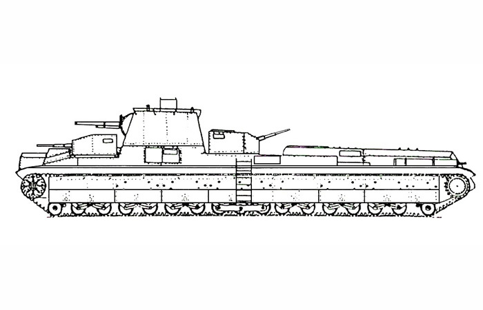 Эскиз танка Т-42./ Фото: wikipedia.org