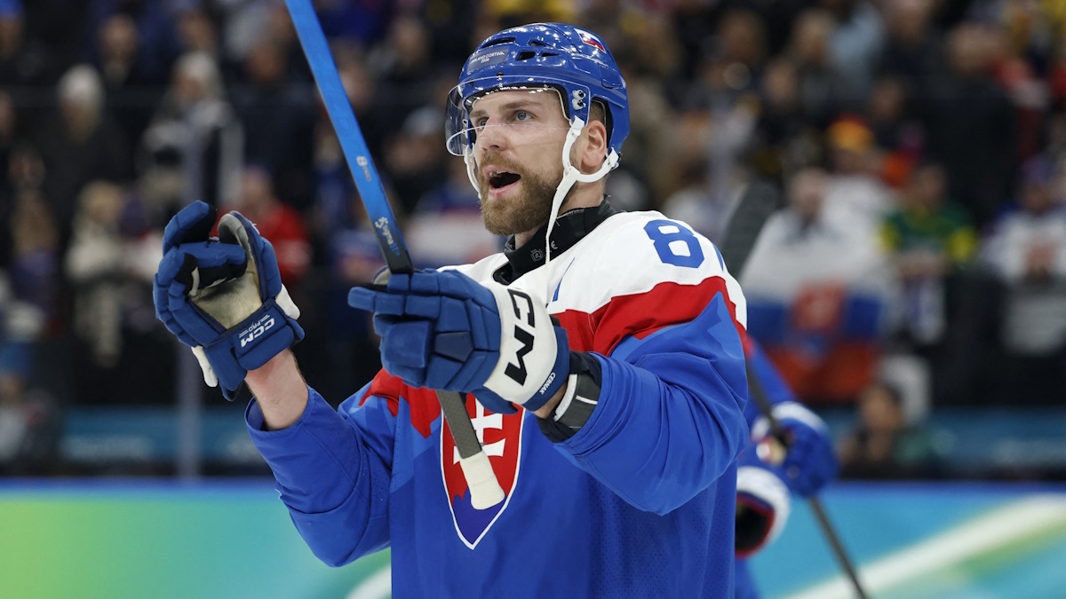    Словакия и США сыграют в полуфинале Олимпиады-2026 в турнире по хоккею. Фото: REUTERS/David W Cerny