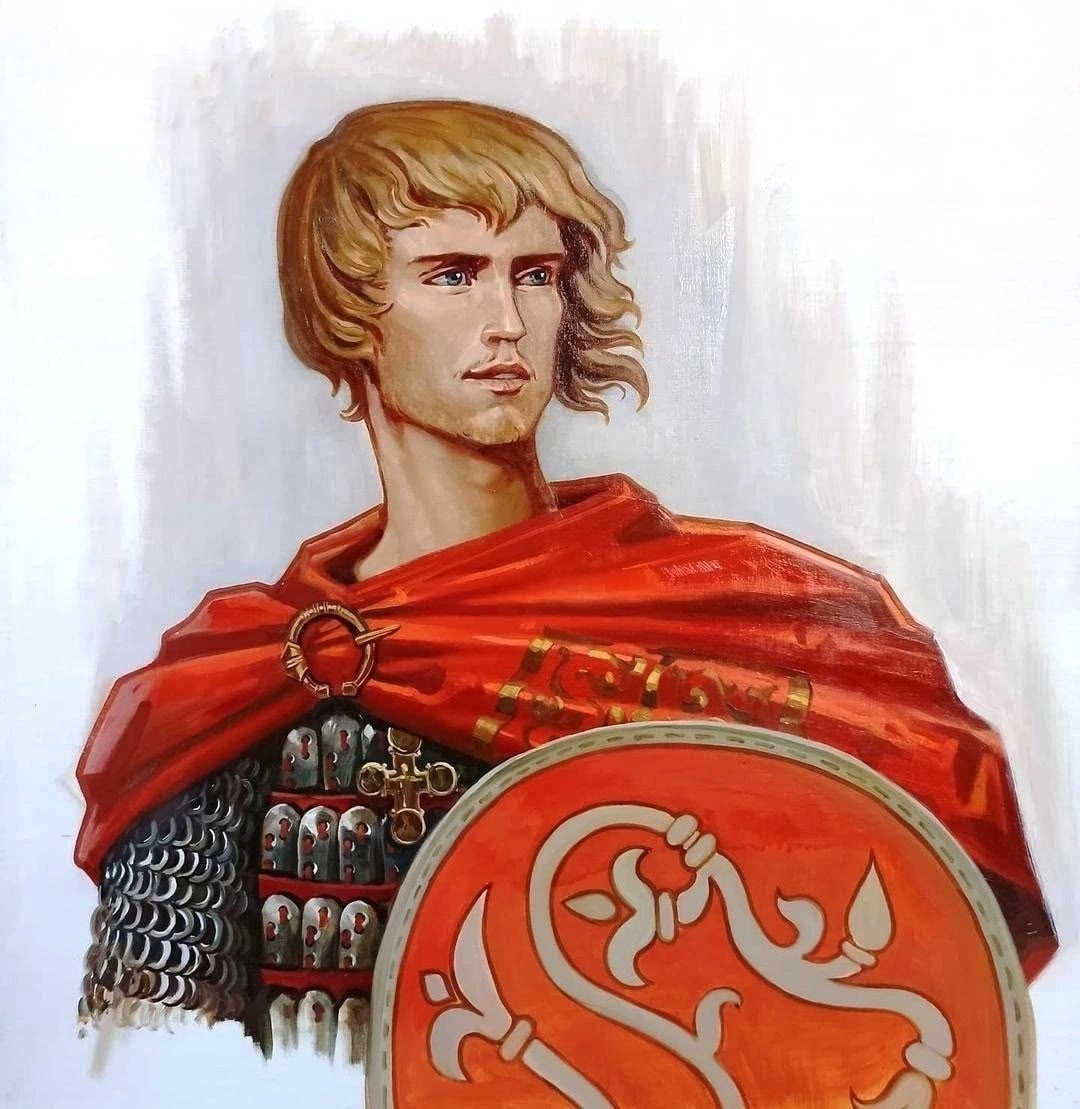 Князь Александр Ярославич в юности. Художник Евгений Емельянов.