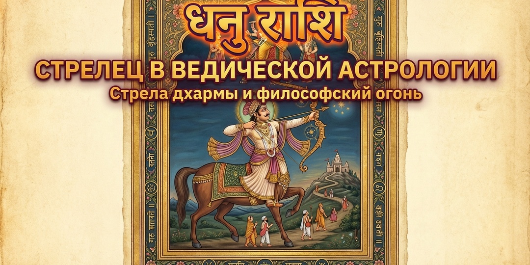 Стрелец в ведической астрологии - стрела дхармы и философский огонь
