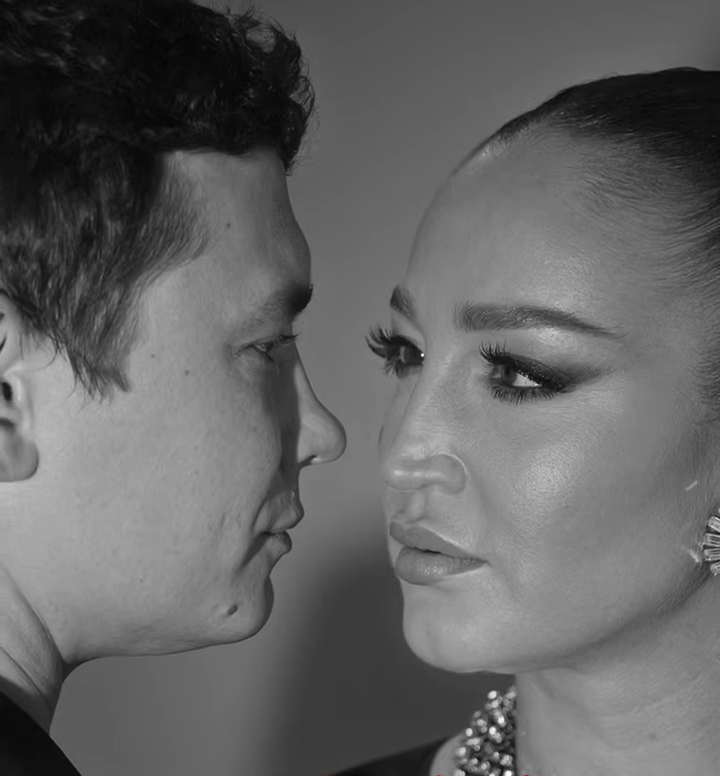    Никита Кологривый и Ольга Бузова в тизере трека. Скриншот: Telegram @byzovahouse