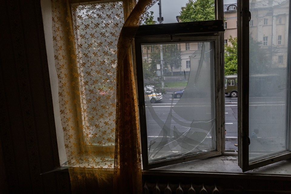    Обломки беспилотников повредили частные дома Эдуард Абрамов