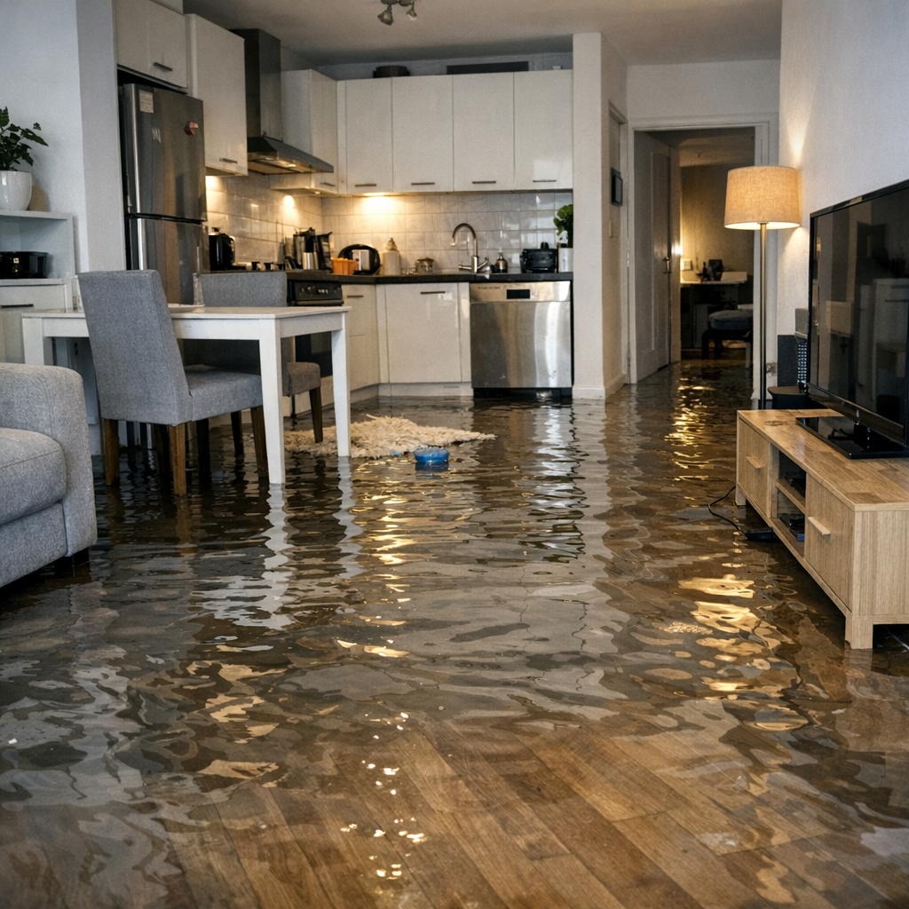 Вода на полу