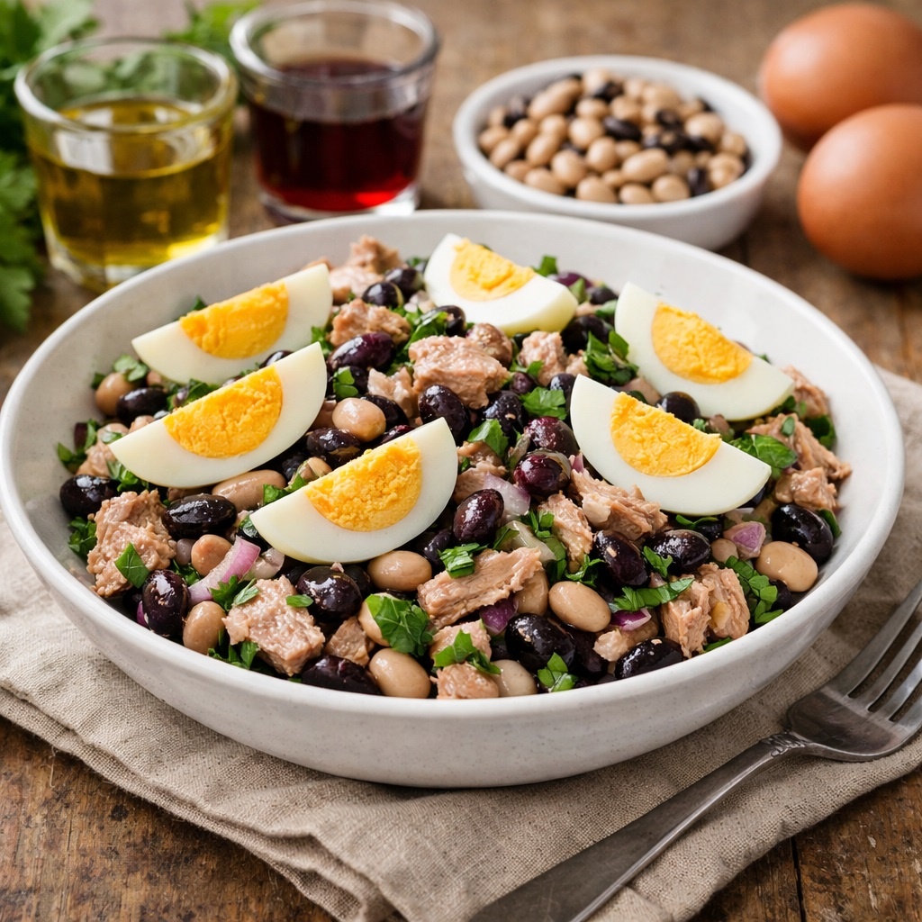 Салат с тунцом без майонеза