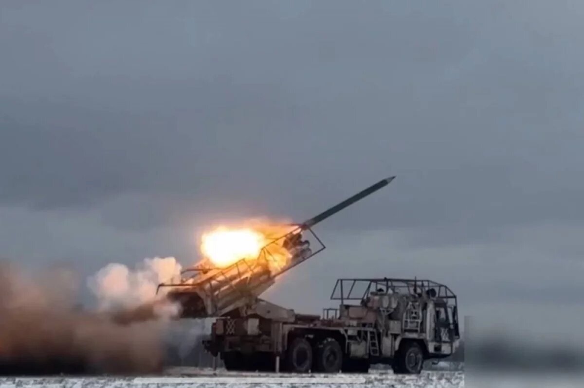    Боевая работа РСЗО «Ураган» группировки войск «Север».