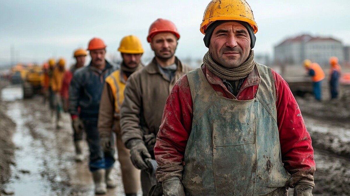    В Югру с начала года приехали на заработки более 5 тысяч мигрантов. В каких отраслях задействованы иностранцы и за что их выгоняют?   Изображение Midjourney