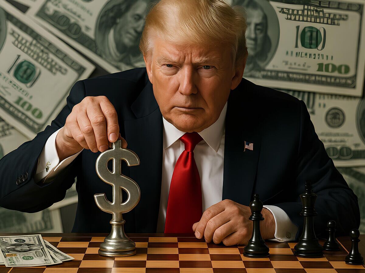    Дональд Трамп ставит шах и мат© РИА Новости . Сгенерировано ИИ