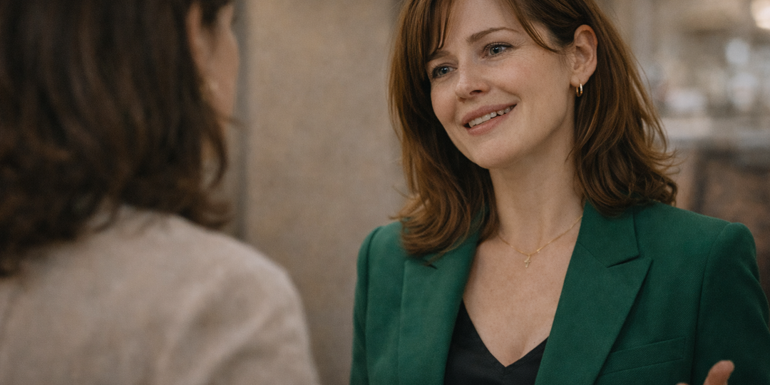 Ей сказали: “Ты стараешься выглядеть моложе”. Она ответила: “Я стараюсь выглядеть собой”