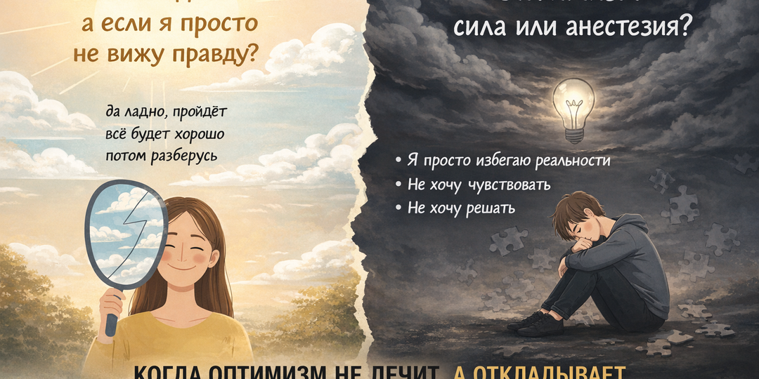 🌤️ Всё наладится — а если это просто способ не видеть правду?