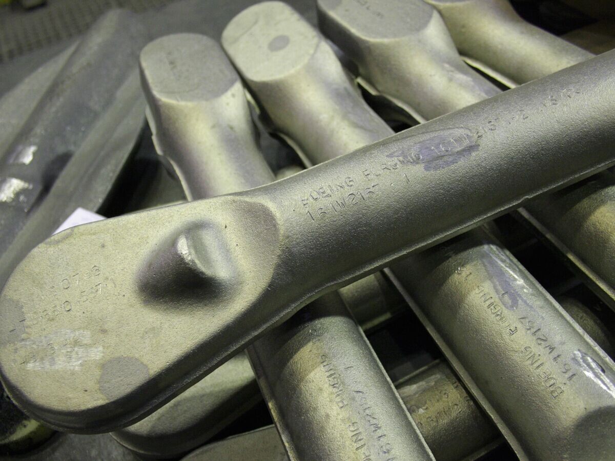    Готовые титановые детали для самолетов "Боинг" (Boeing) | © РИА Новости / Павел Лисицын