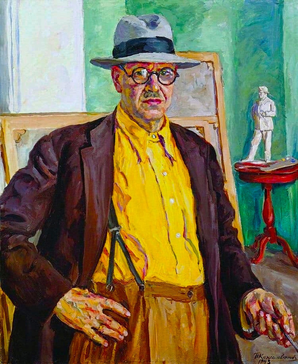    П. Кончаловский. Автопортрет (в желтой рубашке). 1943 / commons.wikimedia.org