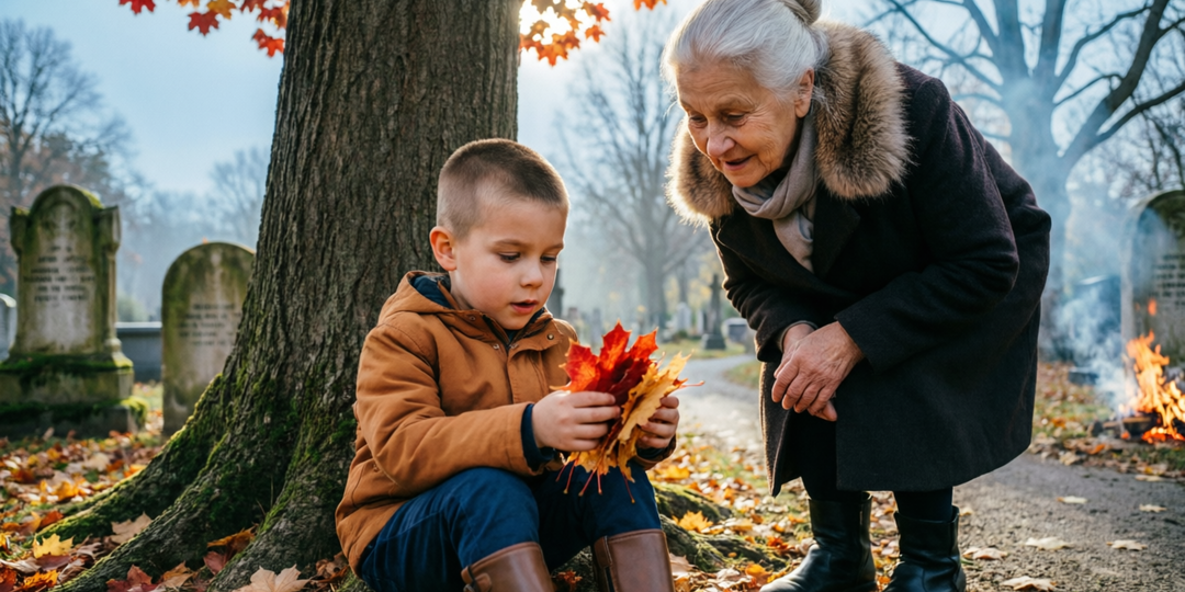 Старушка пришла на могилу сына — и нашла под клёном чужого мальчика. Судьба распорядилась так, как считала нужным.