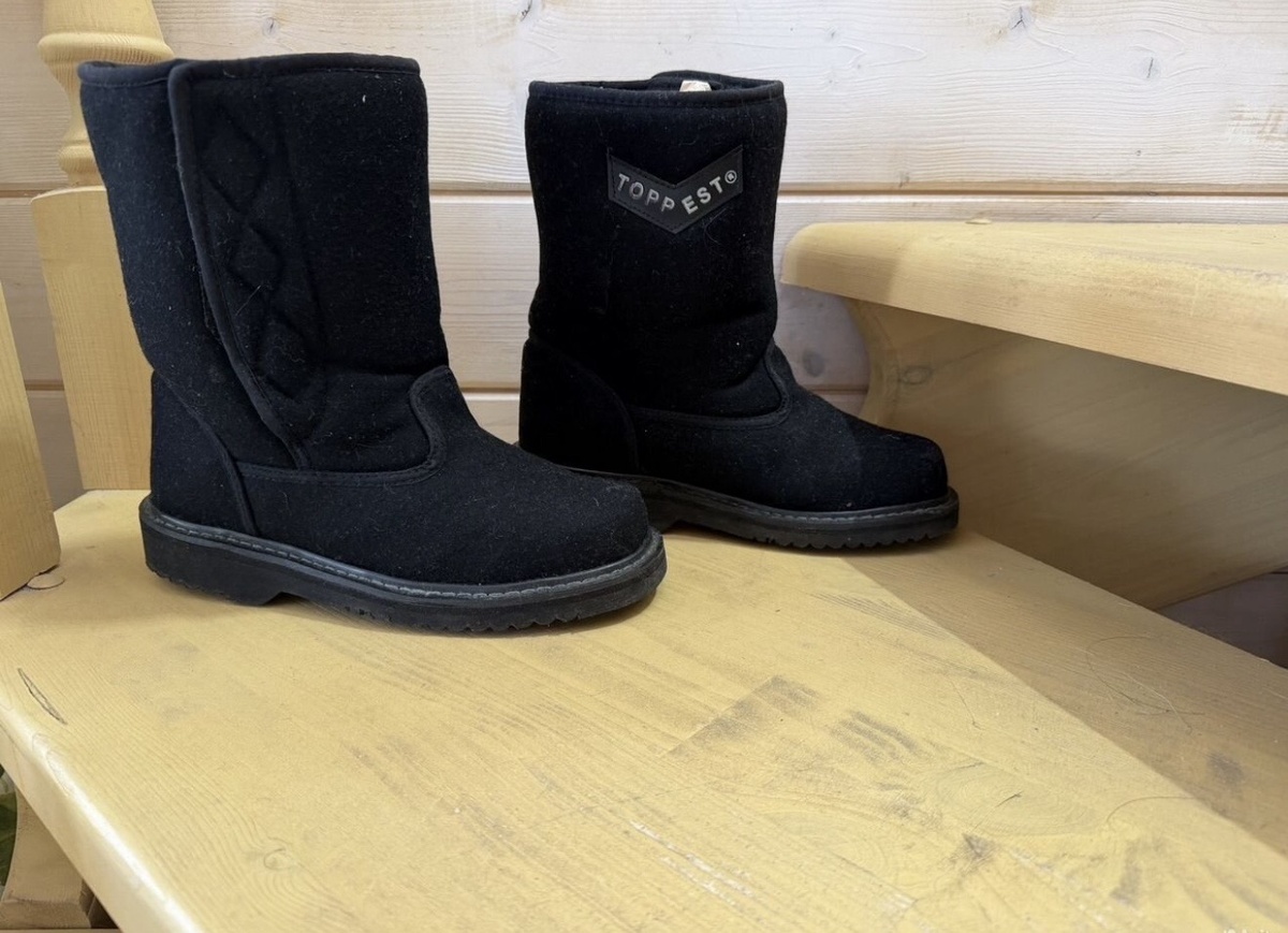 Фото автора. Сапожки войлочные