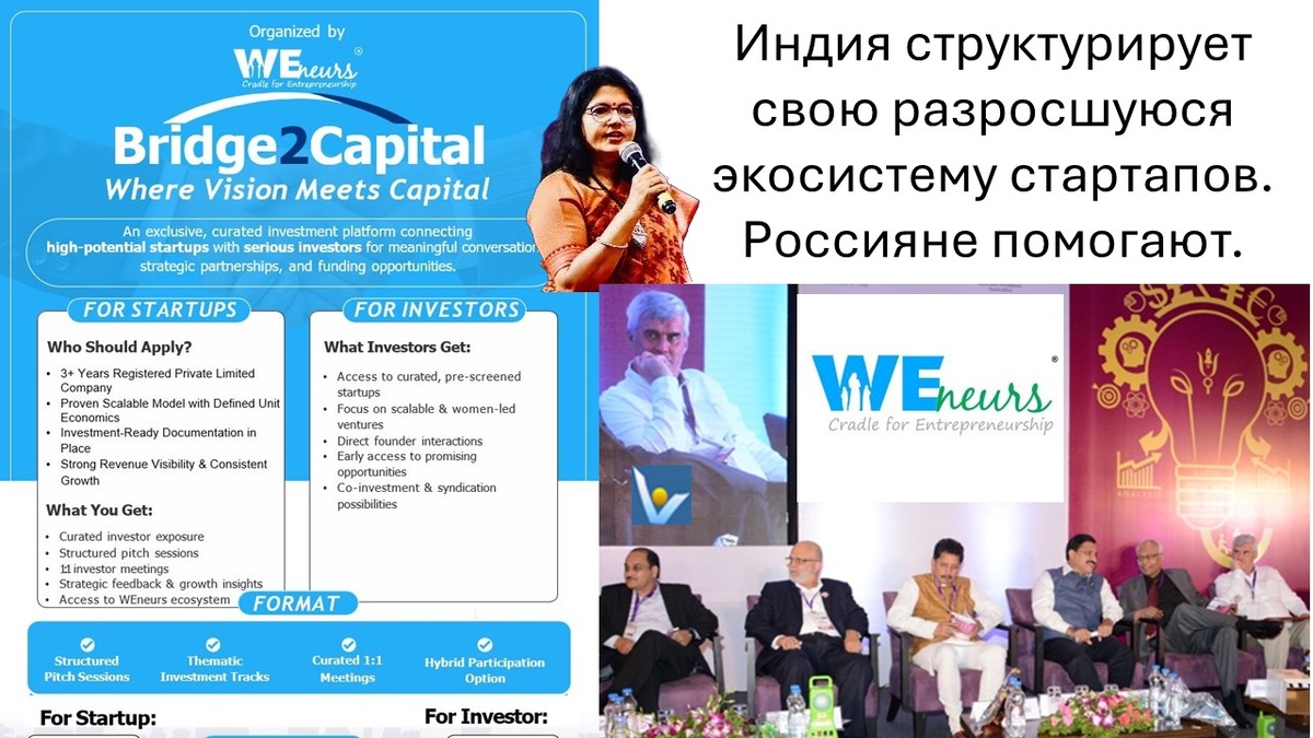 Bridge2Capital - Индия структурирует свою разросшуюся экосистему стартапов. Россияне помогают. 