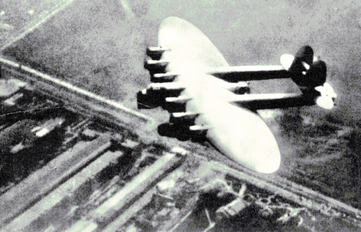 Самолет К-7  в испытательном полете над Харьковом – осень 1933 г. Фотооткрытка Харьковского государственного производственного предприятия имени Ленинского Комсомола, предоставил О.И. Завгородний