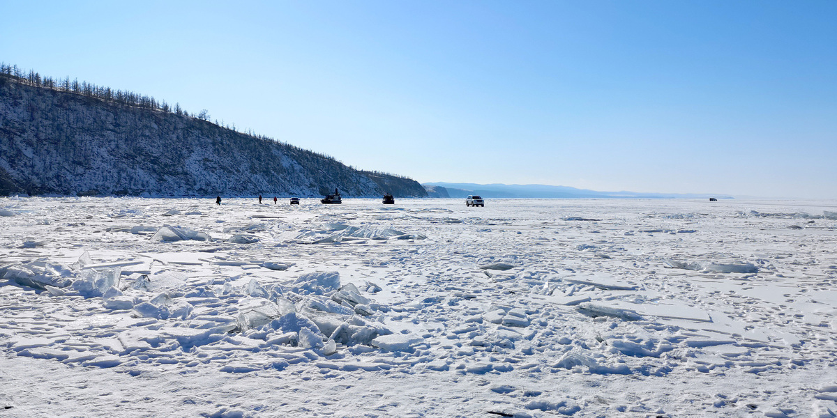    Байкал зима лед лёд GLP
